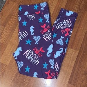 Mama mermaid leggings